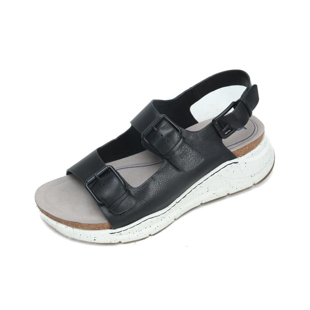 NWOB Bionica sandals chunky strappy leather black women's 11 M